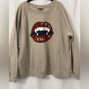 Living Fully Co. by Mallory Ervin Vampire Fangs Sweatshirt